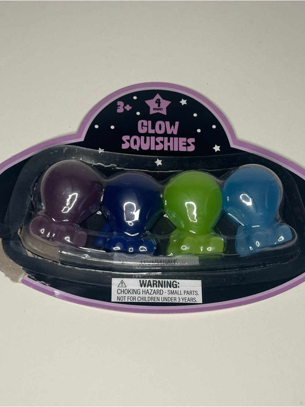 Glow Squishies Alien Target Viral Squeeze Toys Bullseye Playground NEW OPEN BOX